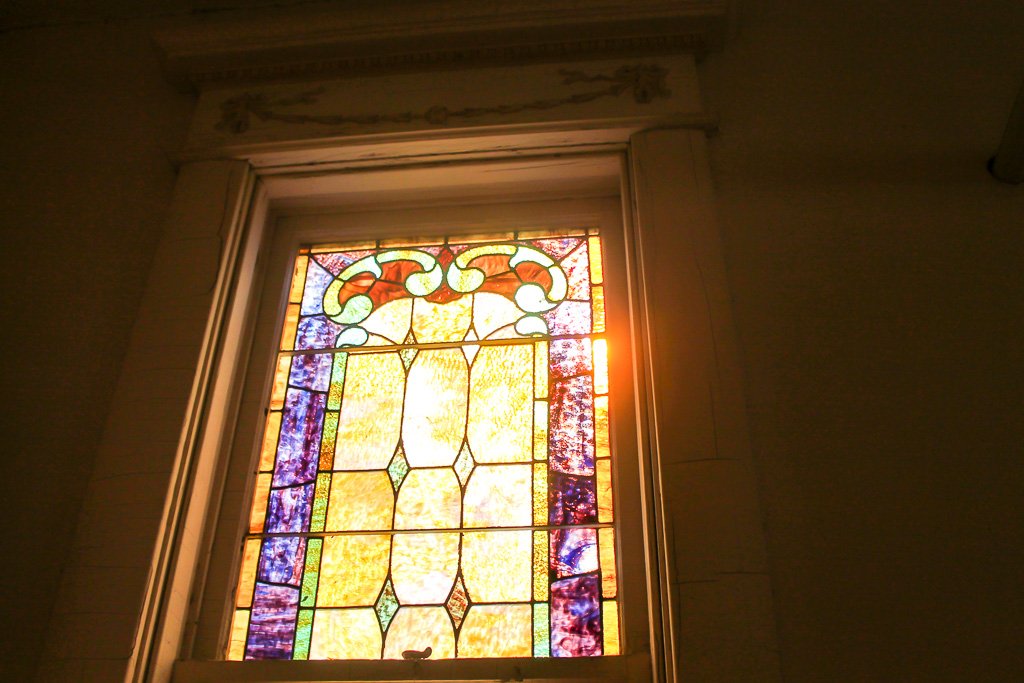 Alt. entry way stained glass window